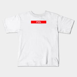 Pills // Red Box Logo Kids T-Shirt